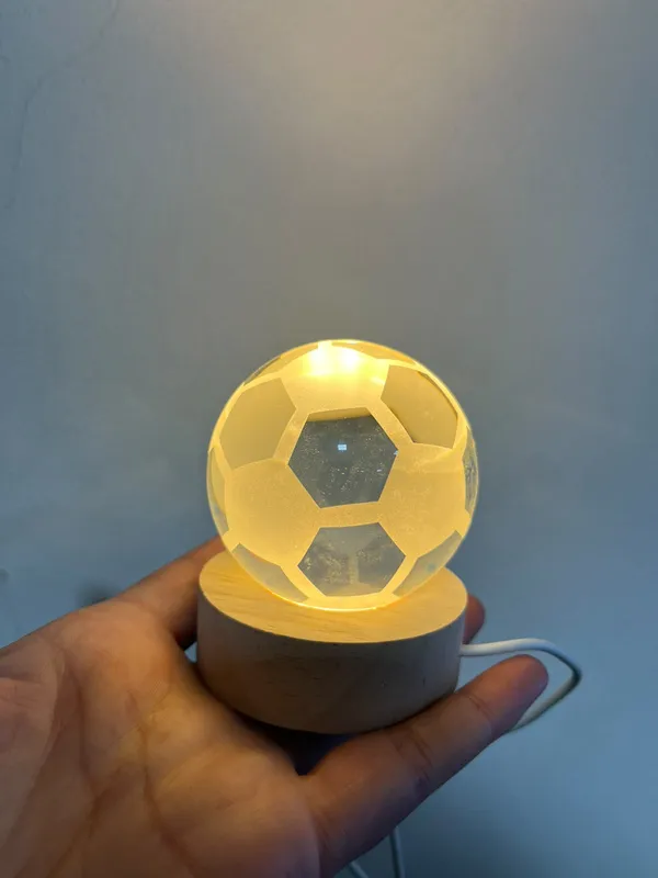 Lampara velador led bola de cristal - FoxCel