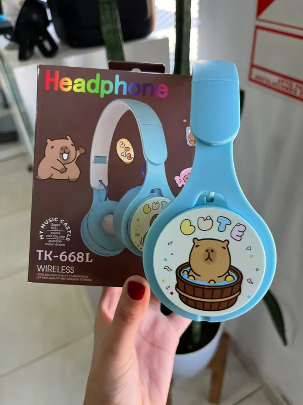 Auricular vincha BT capybara (TK-668L) - FoxCel